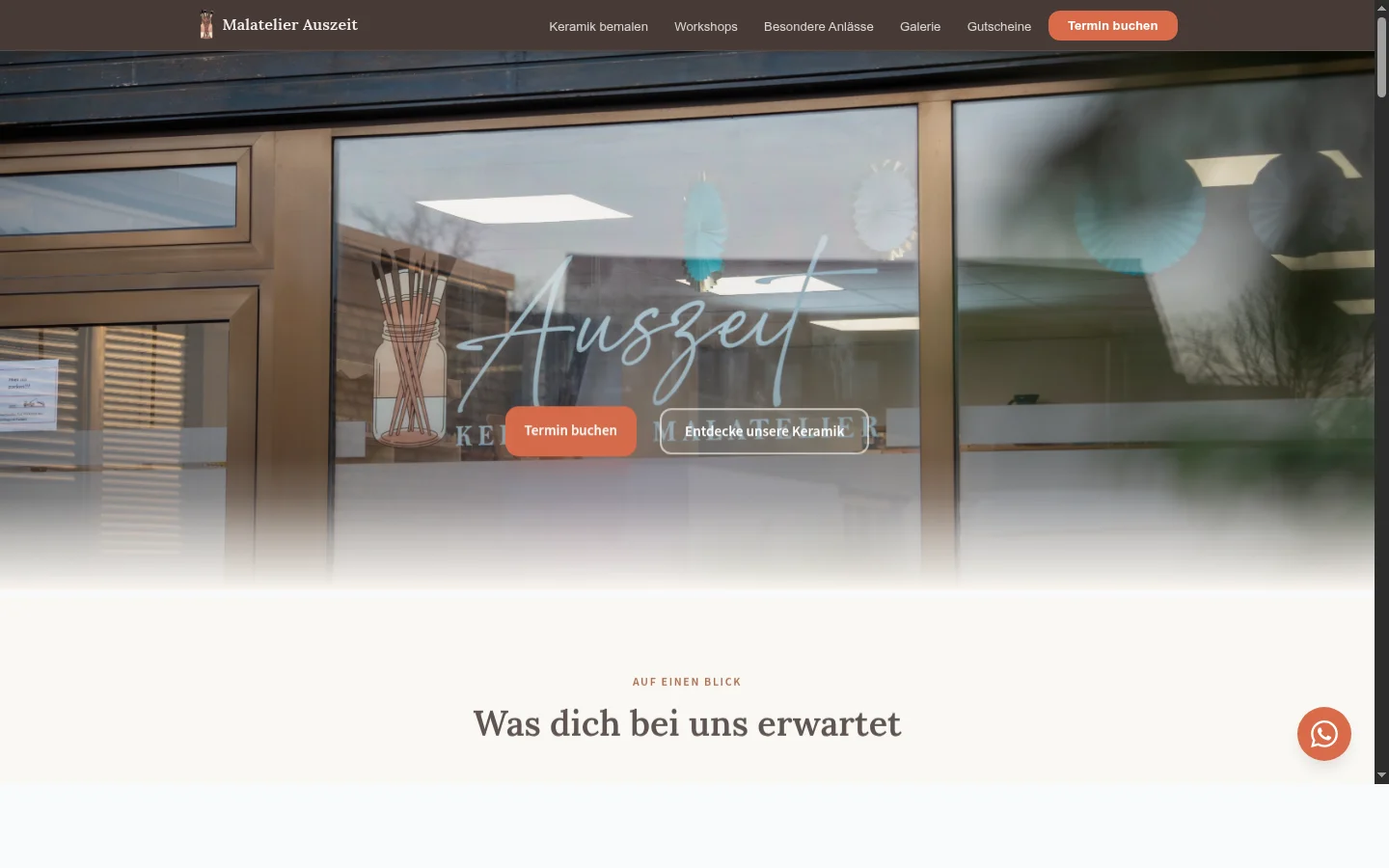 Screenshot von Malatelier Auszeit