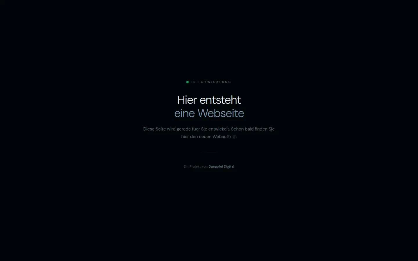 Screenshot von Coming Soon Template