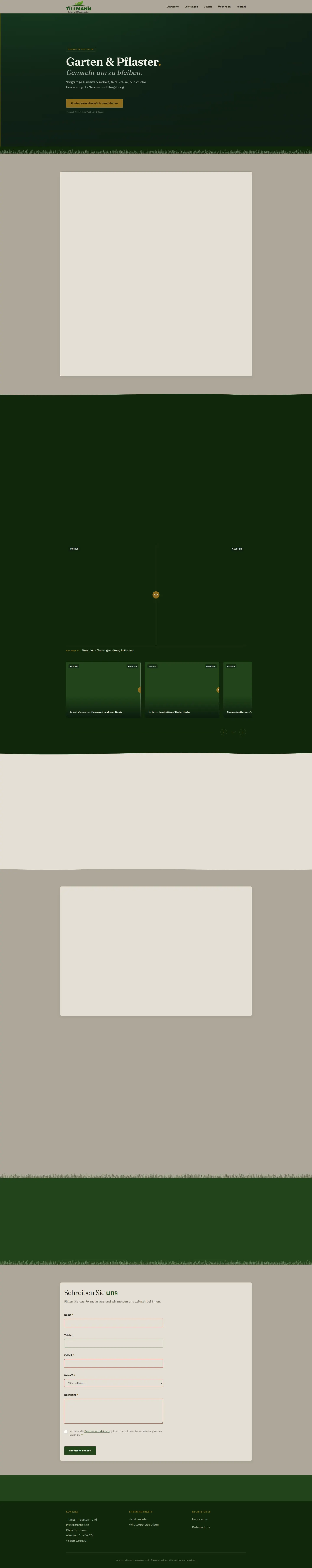 Screenshot von Tillmann Garten- & Pflasterarbeiten